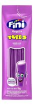 Balas De Gelatina Fini Tubes Uva Pacote 15g