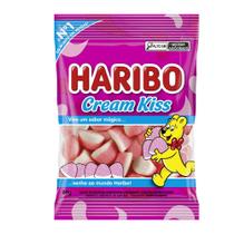 Balas de Gelatina Haribo Cream Kiss Sabor Nata e Morango 80g Balas de Gelatina Haribo Cream Kiss Sabor Nata e Morango 80g
