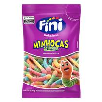 Balas de gelatina Minhocas Azedinhas 500g - Fini Balas de gelatina Minhocas Azedinhas 500g - Fini