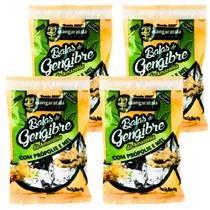 Balas de Gengibre da Amazônia com Própolis e Mel - 4 Pacotes de 40g - 100% Natural Balas de Gengibre da Amazônia com Própolis e Mel - 4 Pacotes de 40g - 100% Natural