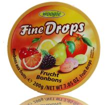 Balas fine drops sabor frutas 200g - tipo sweet originals