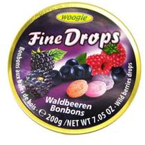 Balas Fine Drops Sabor Frutas Silvestres Woogie 200g - Gunz Warenhandels GmbH