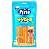 Balas Fini Tubes Tropical Sabor Tangerina e Pêssego 80g