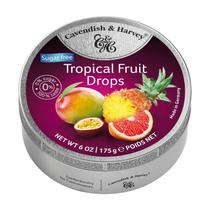 Balas Frutas Zero Açucar Tropical Fruit Cavendish Drops 175G