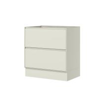 Balcão 02 Gavetas 80cm Fineze C660 Areia HP - Henn