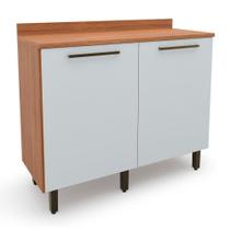 Balcão 1.20m 2 Portas Evolution Plus Freijo OffWhite Batrol
