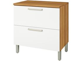 Balcão 1 Porta 1 Gaveta Burguesa Premium 80cm Cozinha Modular Nesher