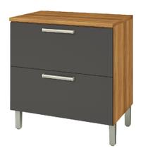 Balcão 1 Porta 1 Gaveta Burguesa Premium 80cm Cozinha Modular Nesher