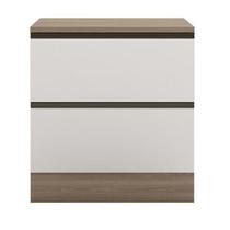 Balcão 1 Porta 1 Gaveta Carvalho Oak/ Off White - Poliman Balcão 1 Porta 1 Gaveta Carvalho Oak/ Off White - Poliman