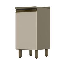 Balcão 1 Porta 40cm com Tampo Connect Duna/Cristal - Móveis Henn