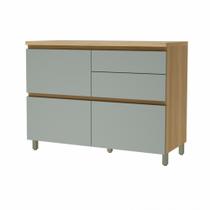 Balcao 1 Porta Basculante 4 Gavetas Rainha 120cm 100 Mdf -Nesher