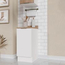 Balcão 1 Porta com Tampo e Rodapé Ipanema CabeCasa MadeiraOriginals Branco Balcão 1 Porta com Tampo e Rodapé Ipanema CabeCasa MadeiraOriginals Branco