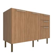 Balcão 120cm com 2 Portas, 3 Gavetas e Divisor de Talheres Cz3100