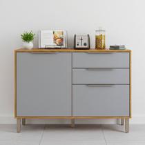 Balcão 120cm com Tampo 2 Portas e 2 Gavetas Divina Brilhante e Celeste Marrom/Cinamomo/Platina Balcão 120cm com Tampo 2 Portas e 2 Gavetas Divina Brilhante e Celeste Marrom/Cinamomo/Platina