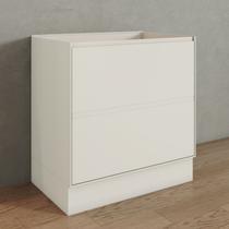 Balcão 2 Gavetas 80cm 100% MDF Fineze Bege/Areia HP Balcão 2 Gavetas 80cm 100% MDF Fineze Bege/Areia HP