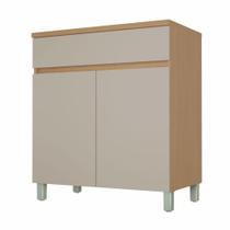 Balcão 2 Portas 1 Gaveta Realeza Premium 80cm MDF Nesher Balcão 2 Portas 1 Gaveta Realeza Premium 80cm MDF Nesher