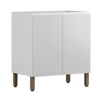 Balcão 2 Portas 80 cm Art 6005 Branco Ártico Kits Paraná