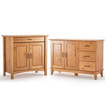 Balcão 2 Portas e Buffet 2 Portas 3 Gavetas 100% Madeira Stella Carvalho