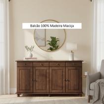 Balcão 4 Portas Linha Rubi - Finestra Móveis - Madeira Maciça Balcão 4 Portas Linha Rubi - Finestra Móveis - Madeira Maciça