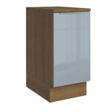 Balcão 40 cm 1 Porta Rustic/Cinza Lux Madesa