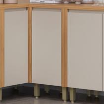 Balcão 40cm 100% MDF Linha Allure Marrom/Jequitibá/Gris Fosco Balcão 40cm 100% MDF Linha Allure Marrom/Jequitibá/Gris Fosco