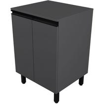 Balcão 60cm Com Tampo Para Cozinha E Lavanderia em MDF Entregue Montado Gabinete Multiuso Para Área De Serviço Ou Banheiro Balcão Modulado