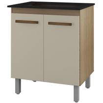 Balcao 75 cm Com Tampo Para Cooktop 4 Bocas 9250 Savana Off White Mobbs