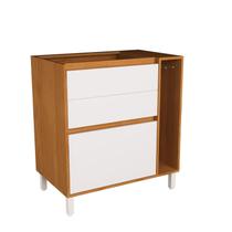 Balcão 80cm 3 Gavetas com Toalheiro Cozinha Milão Balcão 80cm 3 Gavetas com Toalheiro Cozinha Milão