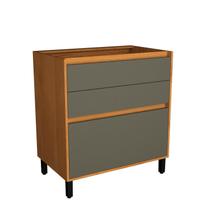 Balcão 80cm 3 Gavetas Cozinha Milão Balcão 80cm 3 Gavetas Cozinha Milão