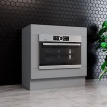 Balcão 80cm para Forno de Embutir (sem Tampo) Americana Henn - Cinza Balcão 80cm para Forno de Embutir (sem Tampo) Americana Henn - Cinza