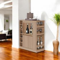 Balcão Adega Dublin com Prateleiras e Nichos para Vinho Montana