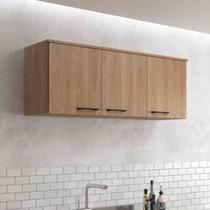Balcão Aéreo Maysa 3 Portas Madeira OAK Móveis Sul