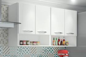 Balcão Aéreo Multiuso 4 Portas Temperos Organizador Cozinha