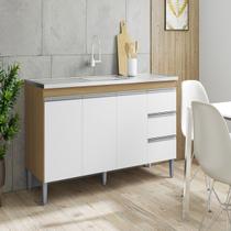 Balcao Andreia 1,50 Amendoa/Branco - VRK COMERCIO ON-LINE Balcao Andreia 1,50 Amendoa/Branco - VRK COMERCIO ON-LINE