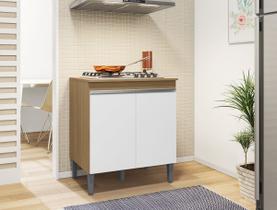 Balcão Andréia P/ Cooktop 4 ou 5 Bocas 2 Portas - AJL Móveis