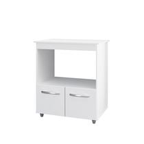 Balcão Angela Multiuso P/ Forno E Microondas Compacto Branco Balcão Angela Multiuso P/ Forno E Microondas Compacto Branco