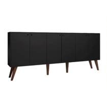 Balcão Aparador Buffe Retro 6 Pts Preto Guatemala Casa Mobilia Balcão Aparador Buffe Retro 6 Pts Preto Guatemala Casa Mobilia