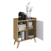Balcão Aparador Buffet 1 Portas Sala De Jantar Branco Castanho Arte Cas Balcão Aparador Buffet 1 Portas Sala De Jantar Branco Castanho Arte Cas
