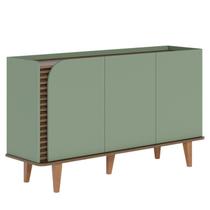 Balcão Aparador Buffet 3 Portas 136 cm Jurere Hortela Amendoa Colibri Balcão Aparador Buffet 3 Portas 136 cm Jurere Hortela Amendoa Colibri