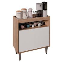 Balcão Aparador Buffet Cantinho Do Café 71cm Lice M24 Freijó/branco - Mpozenato