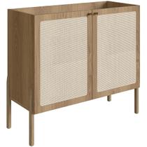 Balcão Aparador Cantinho do Café Pés Madeira Moss A03 Hanover Roble - Lyam Decor