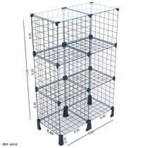 Balcão Aramado com Tampo de Vidro - 0,60 X 1,00 X 0,40 - Balcãonet