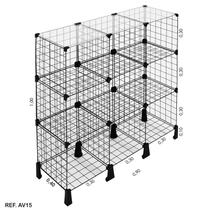 Balcão Aramado com Tampo de Vidro - 1,00 X 0,90 X 0,40