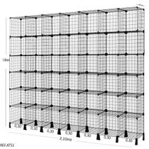 Balcão aramado preto - 2,10 X 1,90 X 0,30