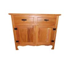 Balcão Arcais Buffet 1m 2 Portas 2 Gavetas Madeira Demolição Peroba Rosa Natural