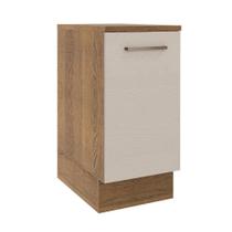 Balcão Armário de Cozinha 35 cm 1 Porta Rustic/Crema Agata Madesa Balcão Armário de Cozinha 35 cm 1 Porta Rustic/Crema Agata Madesa