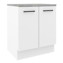 Balcão Armário de Cozinha 70 cm 2 Portas Branco Agata Madesa