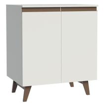 Balcão Armário de Cozinha 70 cm 2 Portas Branco Reims Madesa