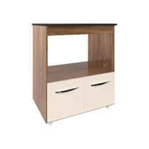 Balcão Armário De Cozinha Para Fogão Cooktop 4 Bocas E Forno Elétrico Evelyn Mobília Decor Savana Off White