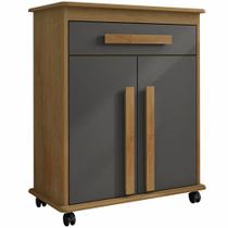 Balcão Armário Multiúso Chile RV Móveis Cinamomo Grafite Balcão Armário Multiúso Chile RV Móveis Cinamomo Grafite